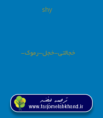 shy به فارسی